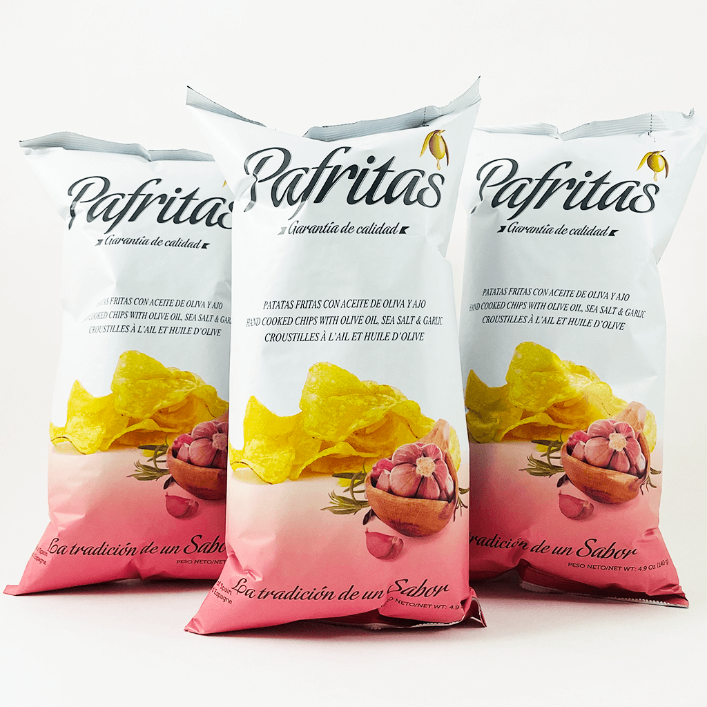Pafritas 'Ajo' Spanish Garlic Chips 140g - Box of 10