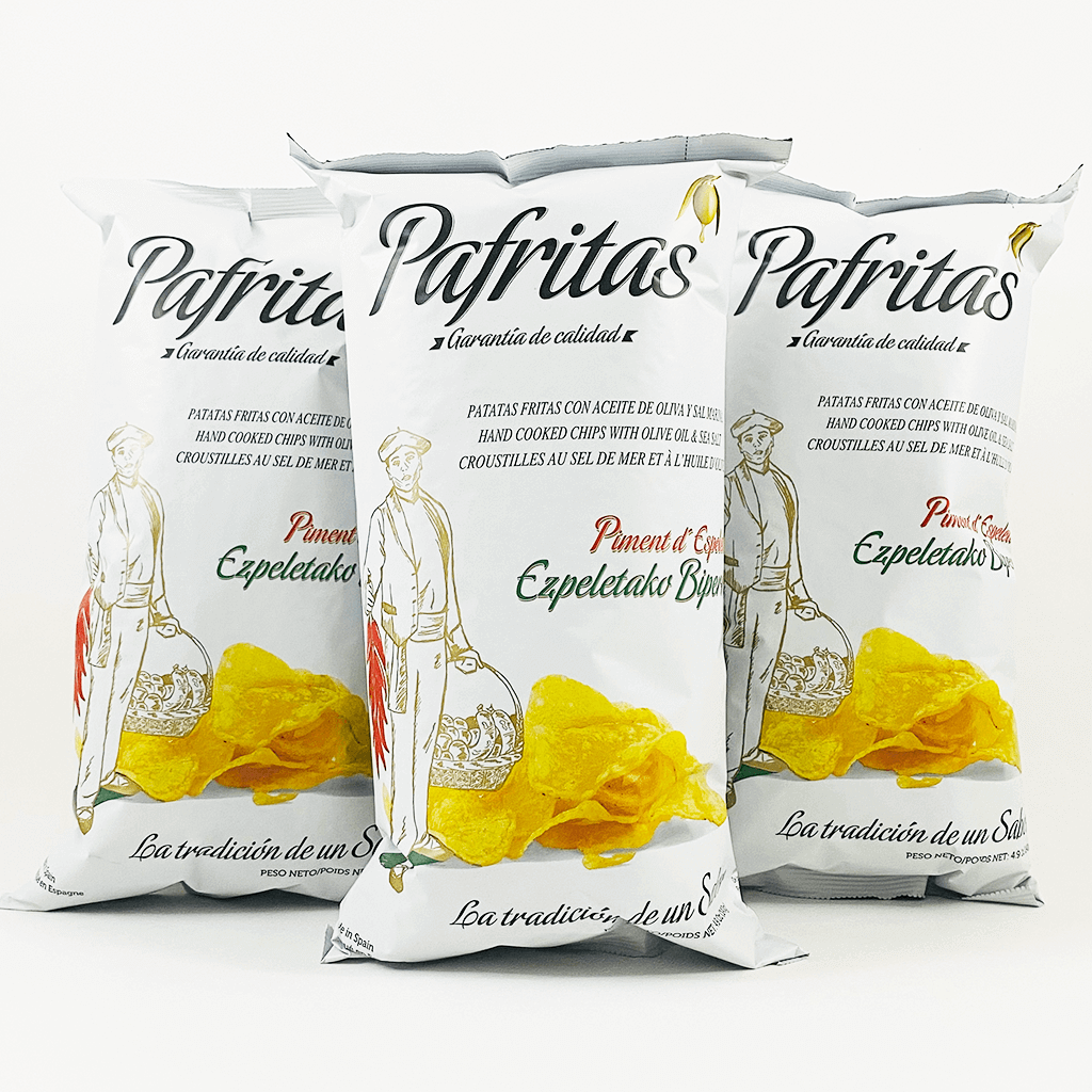 Pafritas 'Piment d'Espelette' Espelette PDO Unsmoked Paprika Chips 140g - Box of 10